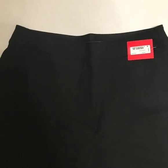 NWT Spanx Women's Polished Stretch Cotton 6&quot; Shorts Black Pullon Size Medium