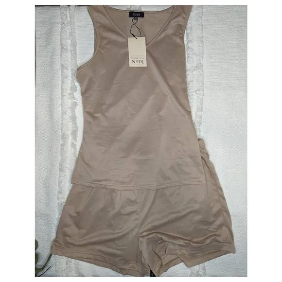 NYDJ Tank &amp; Short Lounge Set in Taupe