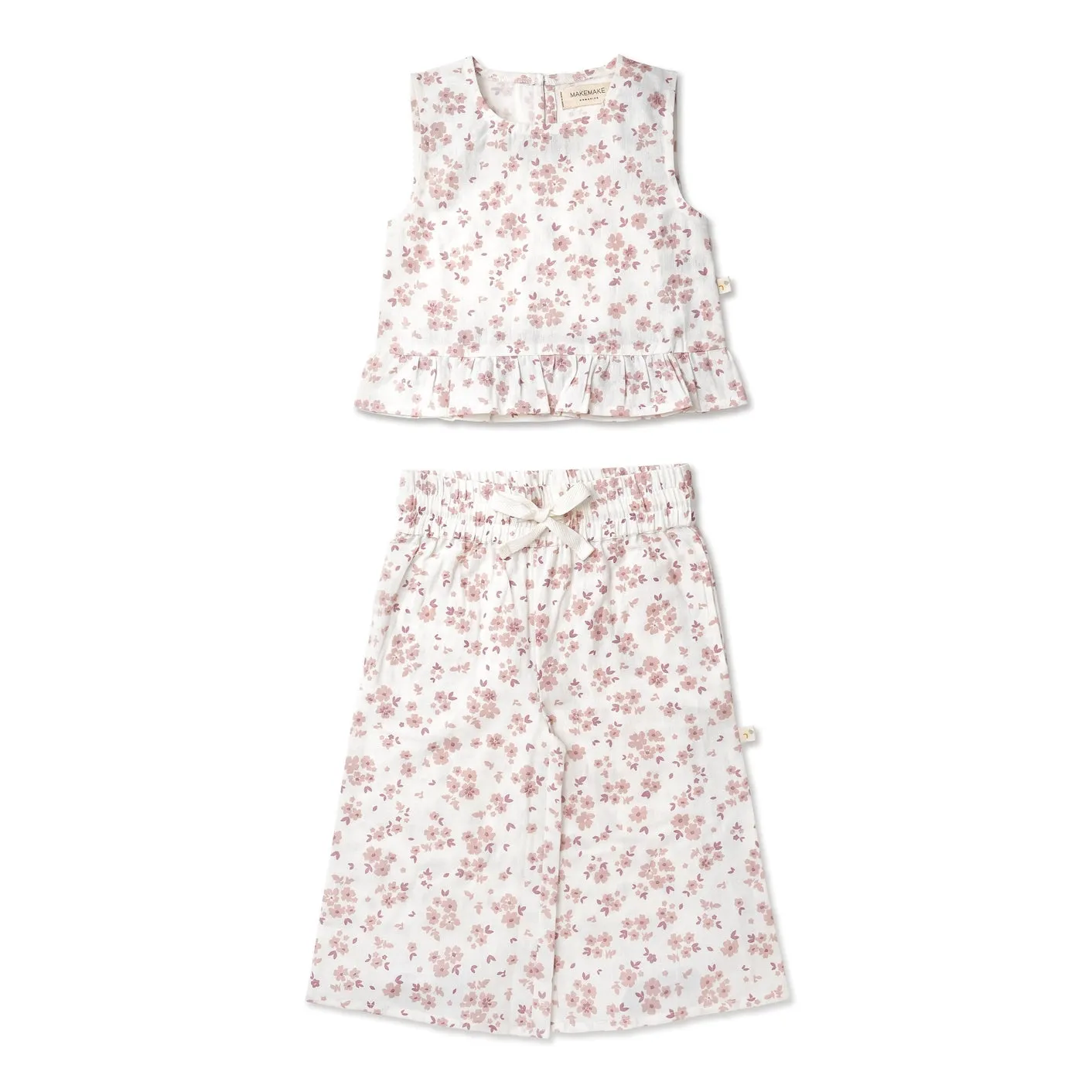 Organic Ruffle Top & Pants Set