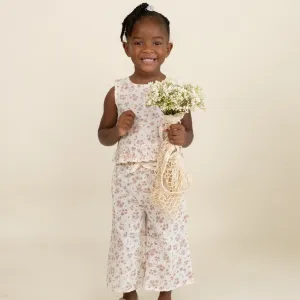 Organic Ruffle Top & Pants Set