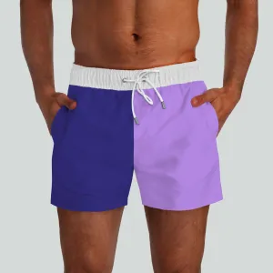 Outer Banks Navy & Lavender Swim Shorts