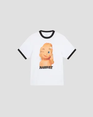 PACC16T004~MERCI RINGER TEE - WHITE