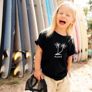 Palm Tree Tee- Black