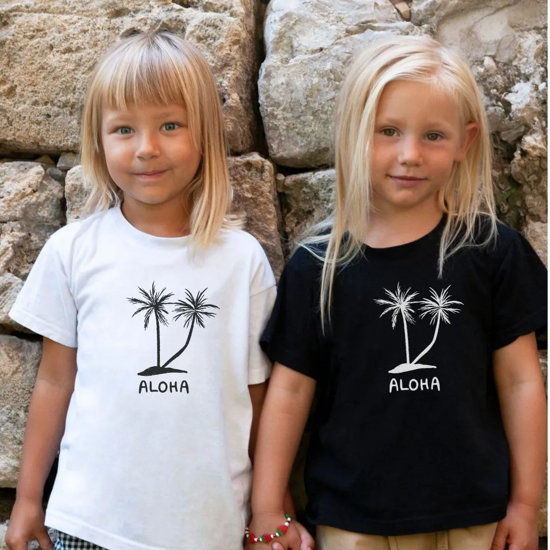 Palm Tree Tee- Black