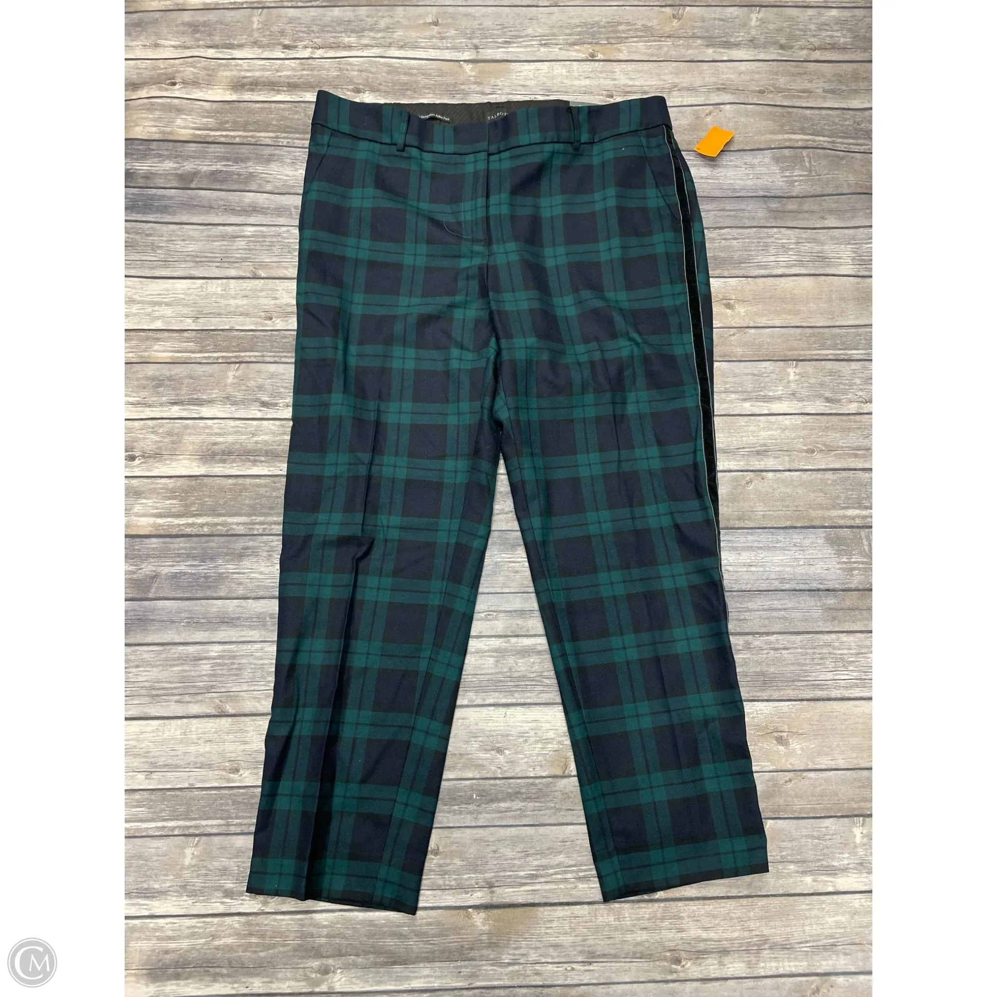 Pants Cropped By Talbots In Blue & Green, Size: 16