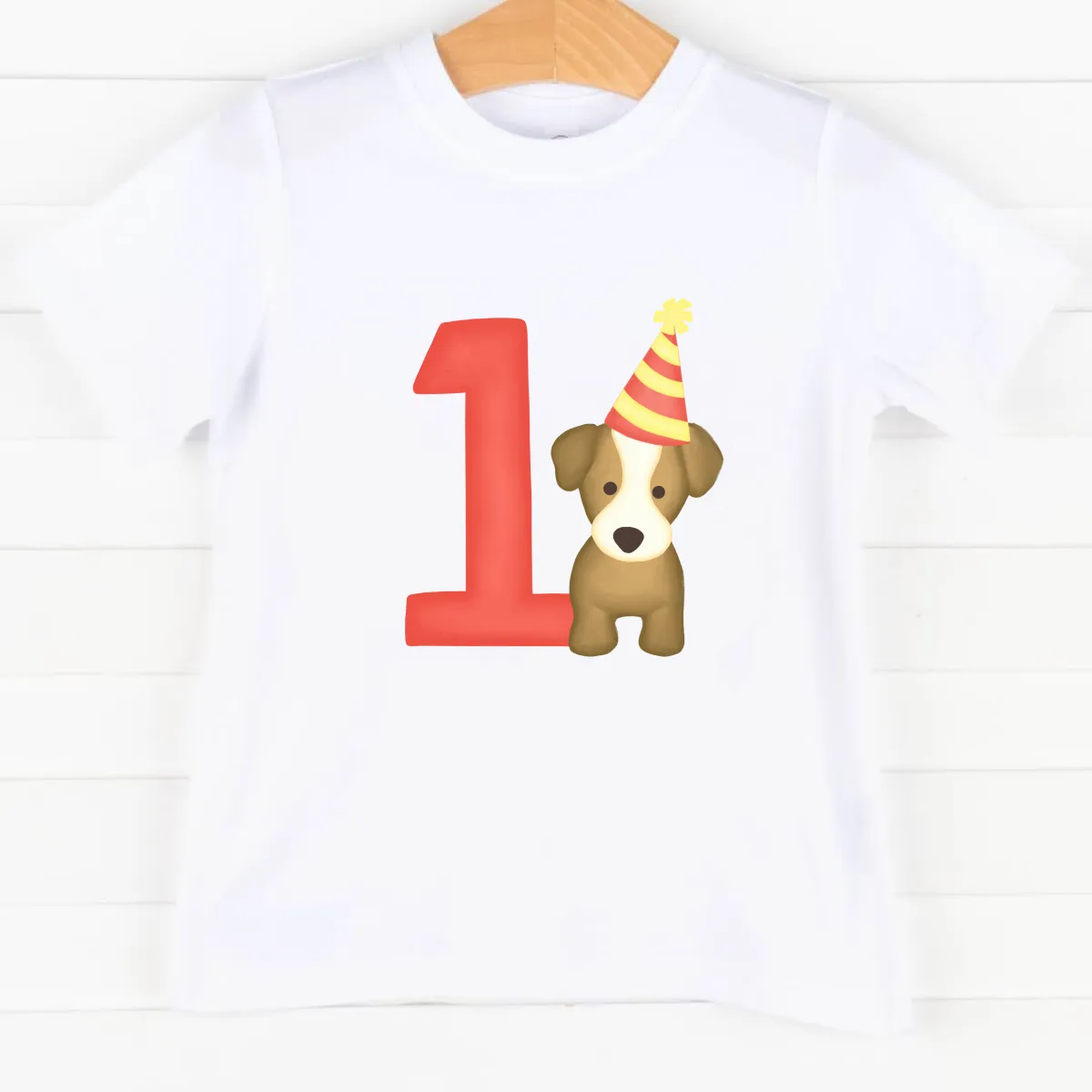 Party Pup 1st Birthday Boys Graphic Tee