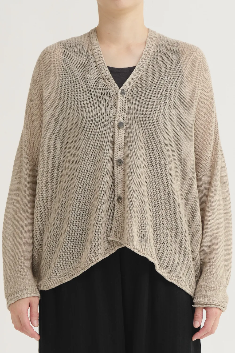 Pas de Calais Normandy Vintage Linen Cardigan