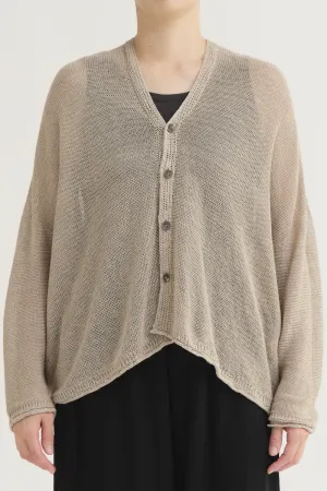 Pas de Calais Normandy Vintage Linen Cardigan