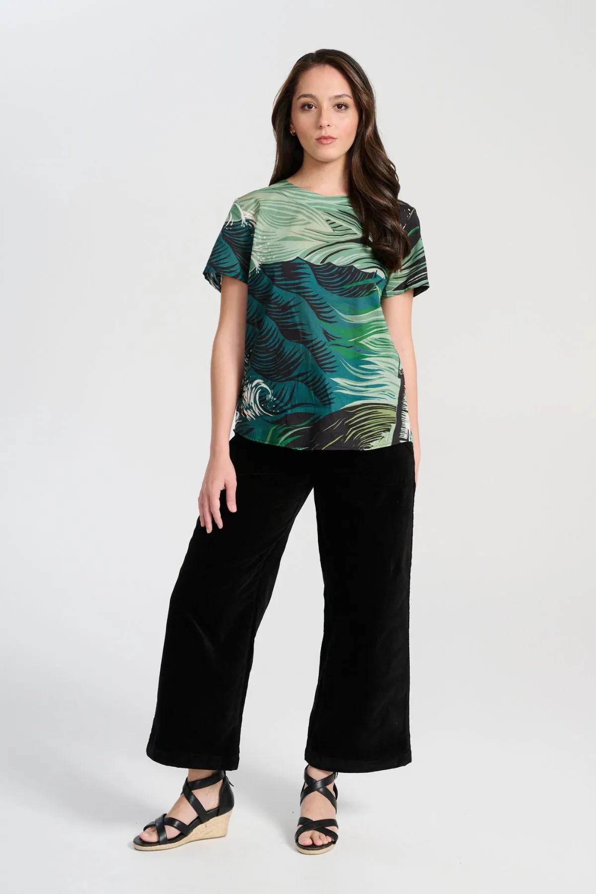 Peggy Paris Pants Black in Soft Velvet
