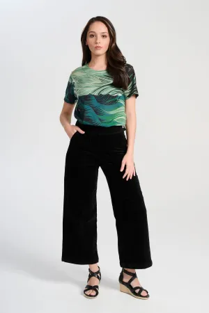 Peggy Paris Pants Black in Soft Velvet