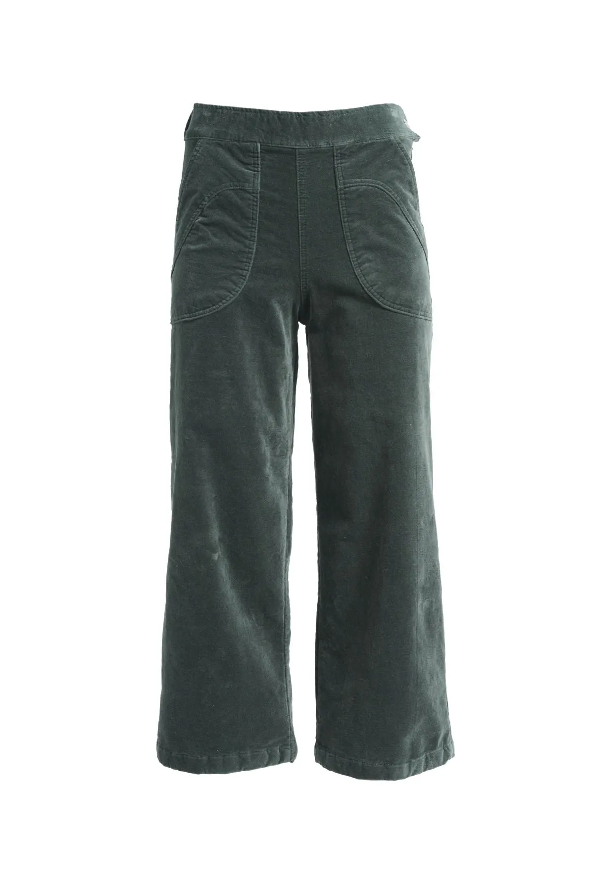 Peggy Paris Pants Forest Green in Soft Velvet