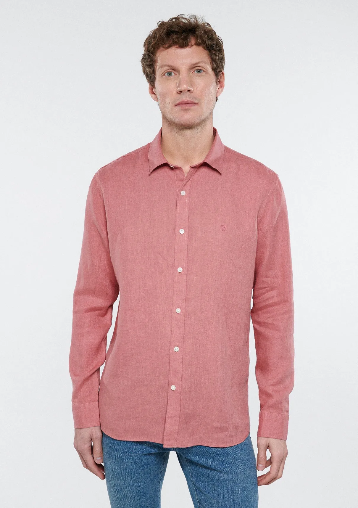 Pink Linen Shirt