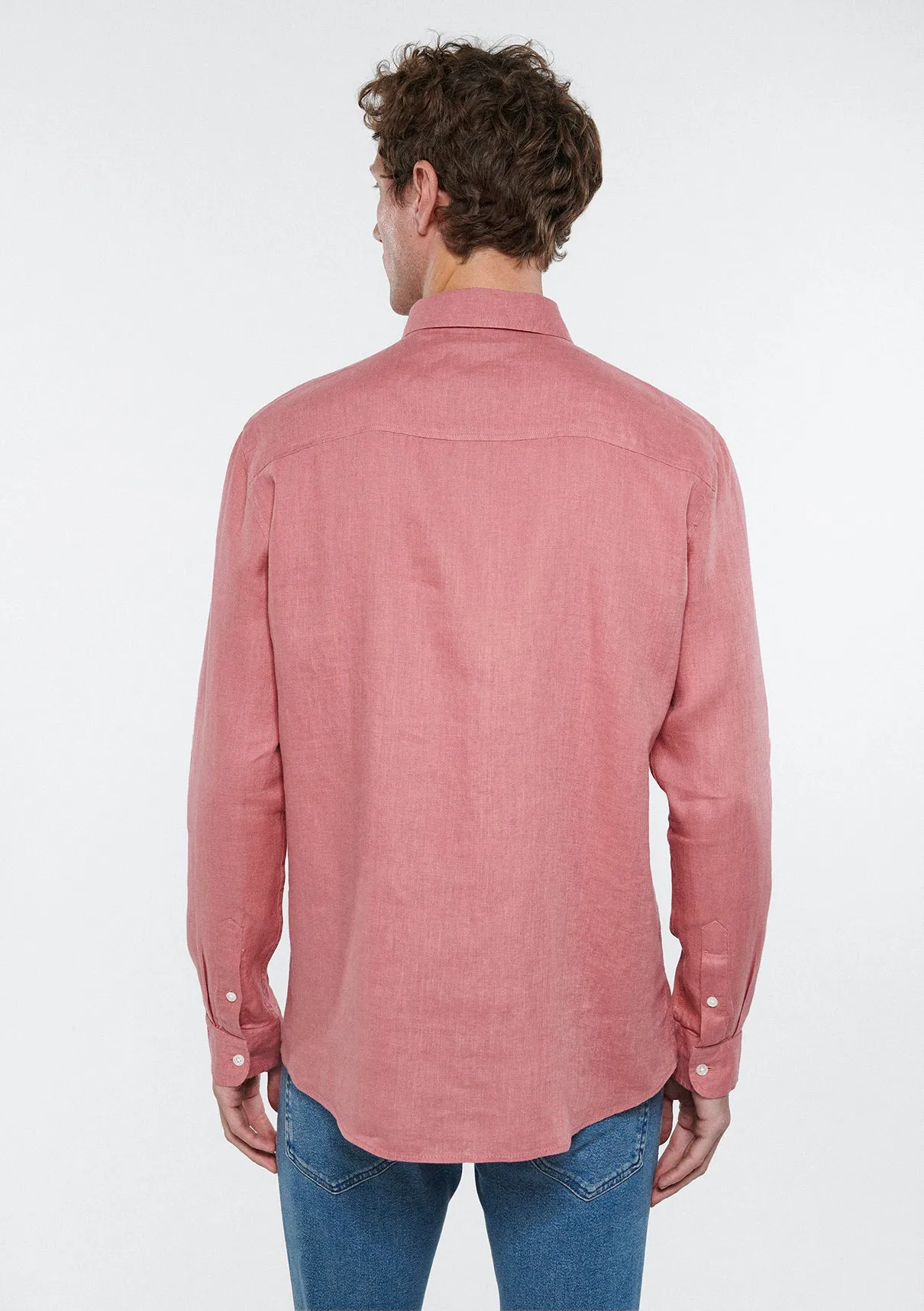 Pink Linen Shirt