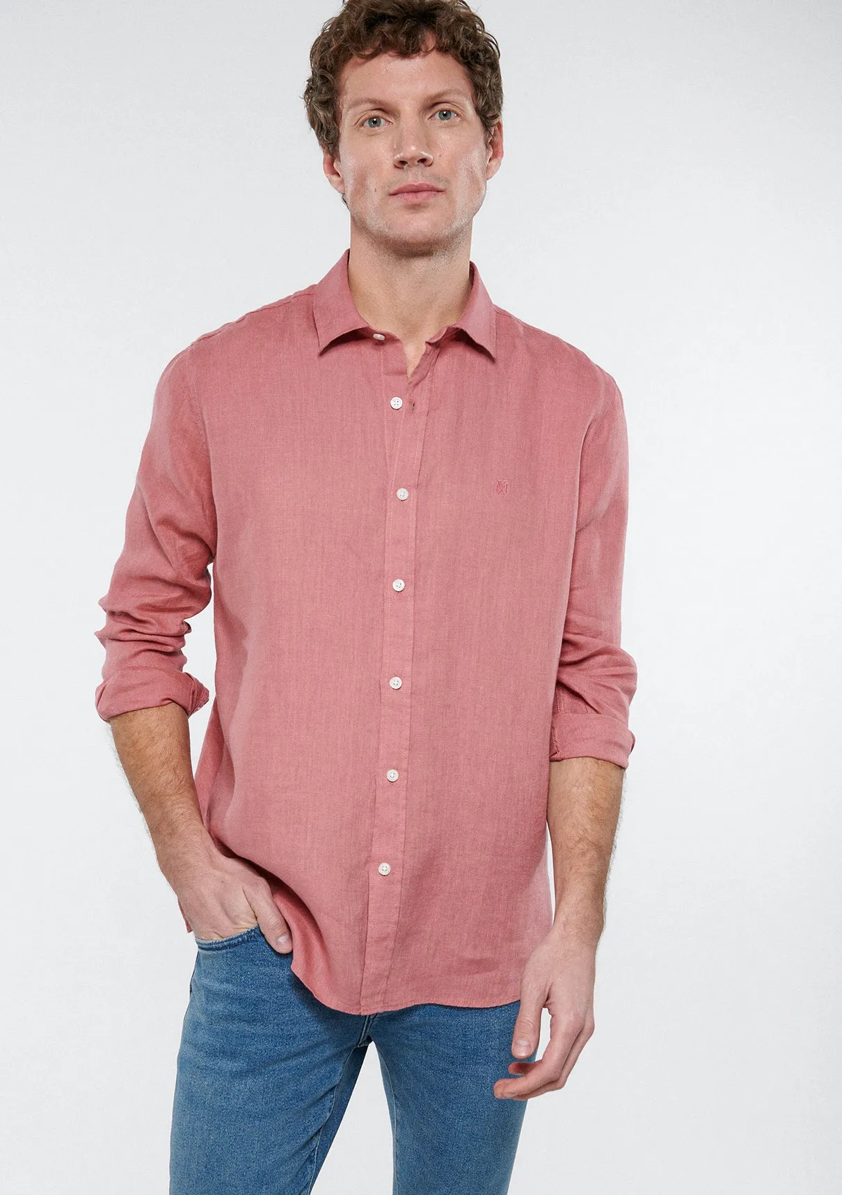 Pink Linen Shirt
