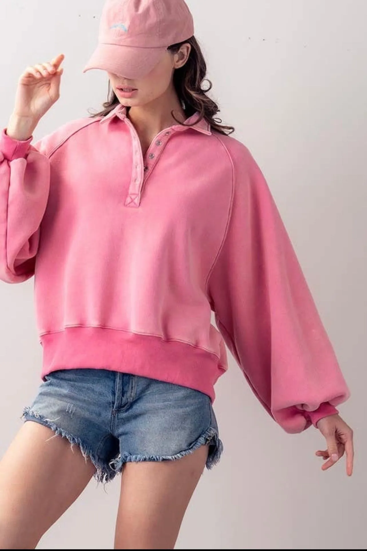 Piper Snap Collared Sweatshirt