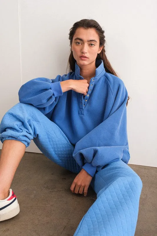 Piper Snap Collared Sweatshirt