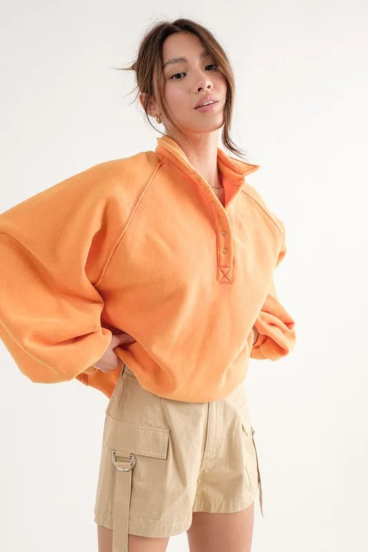 Piper Snap Collared Sweatshirt