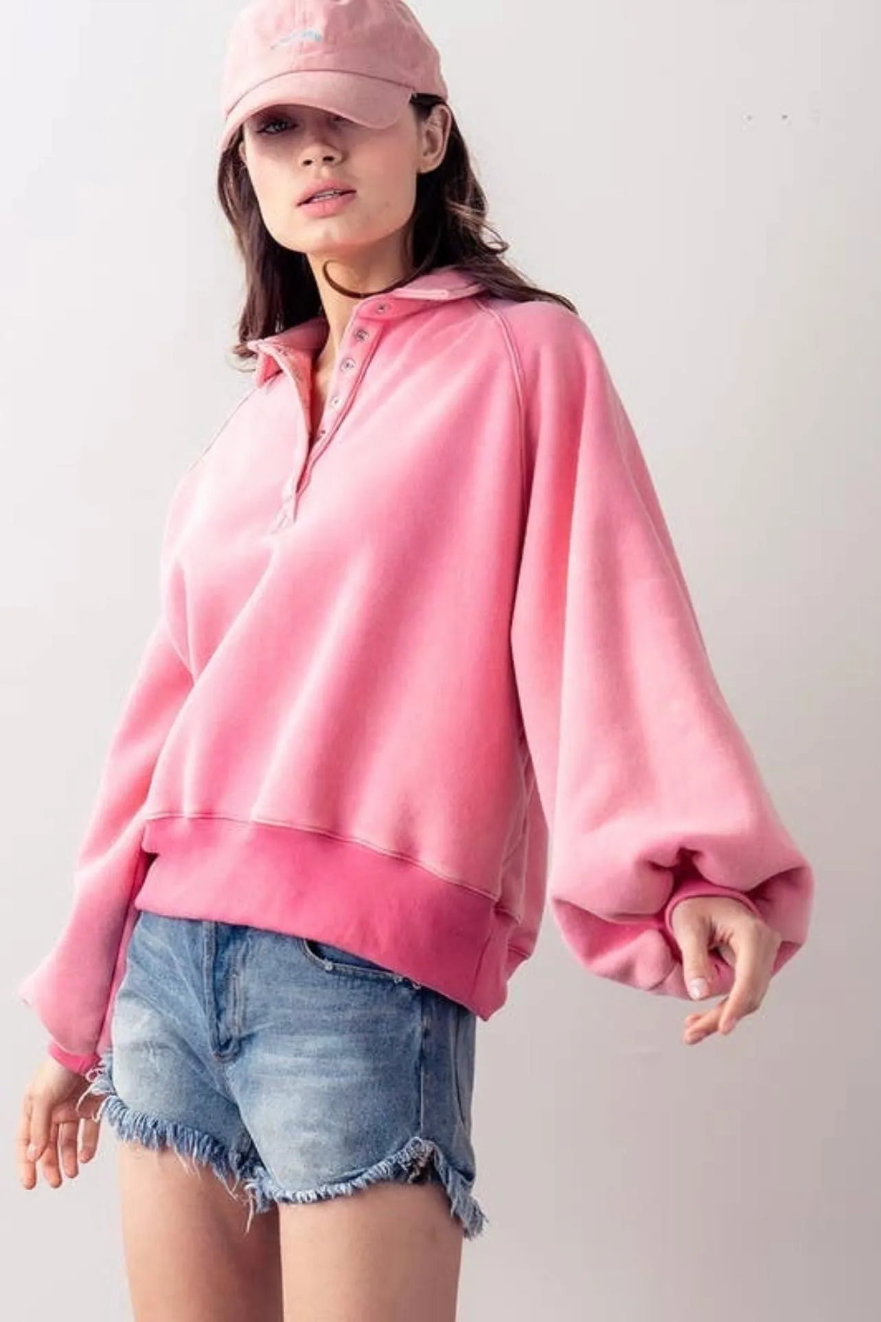 Piper Snap Collared Sweatshirt