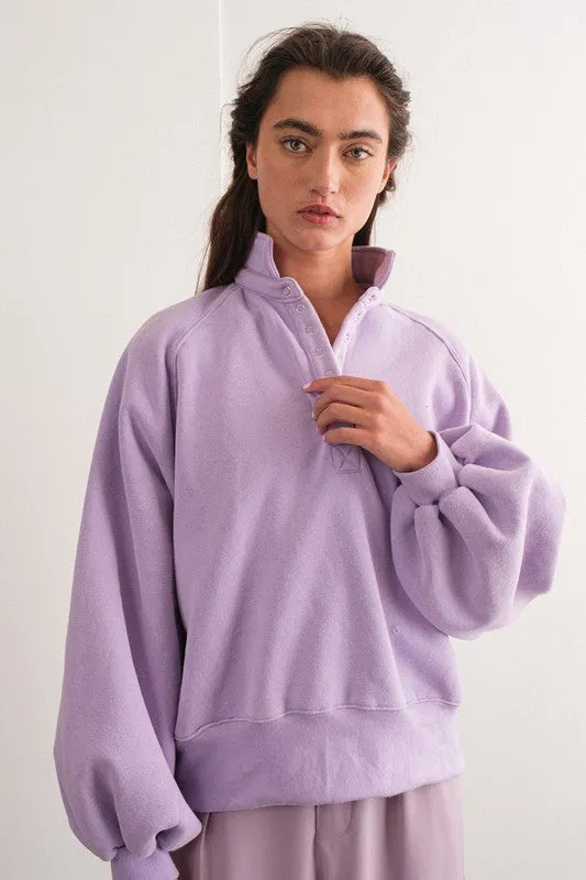 Piper Snap Collared Sweatshirt