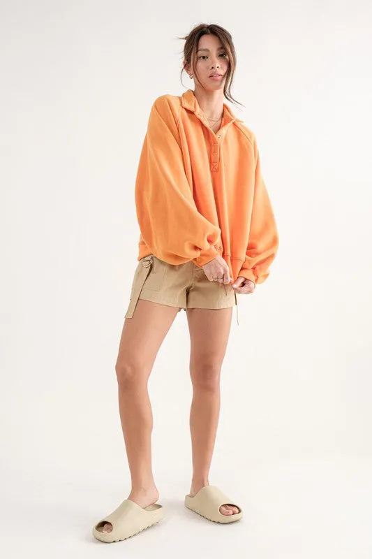 Piper Snap Collared Sweatshirt