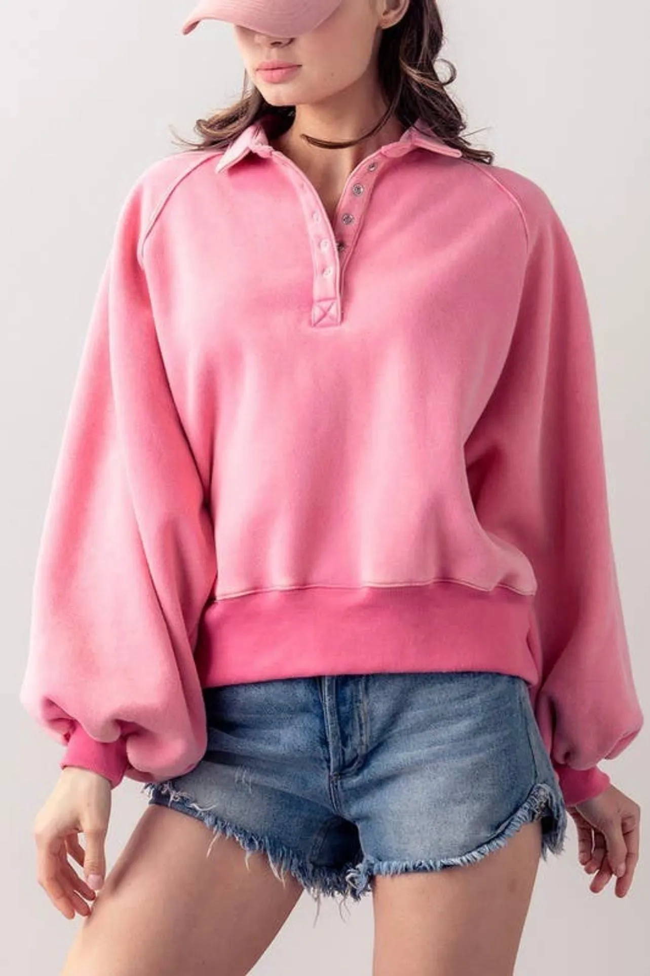Piper Snap Collared Sweatshirt