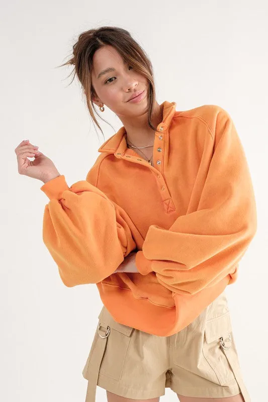 Piper Snap Collared Sweatshirt