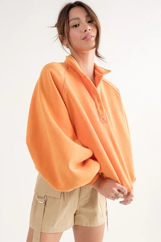 Piper Snap Collared Sweatshirt