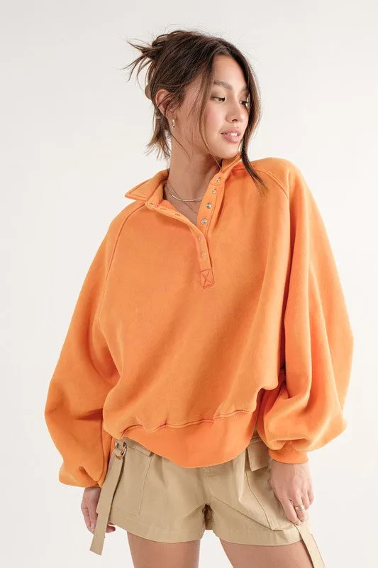 Piper Snap Collared Sweatshirt