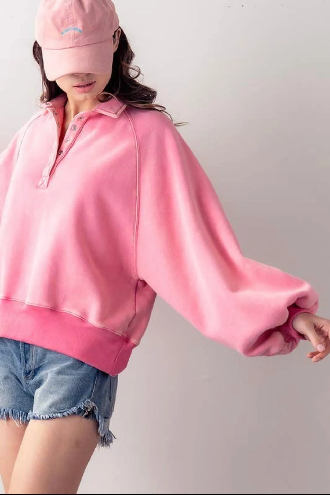 Piper Snap Collared Sweatshirt
