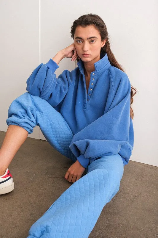 Piper Snap Collared Sweatshirt