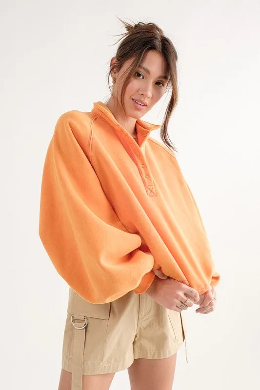 Piper Snap Collared Sweatshirt