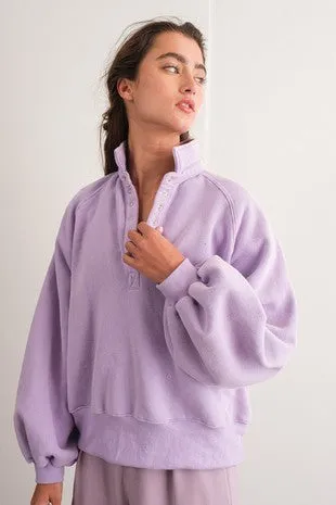 Piper Snap Collared Sweatshirt