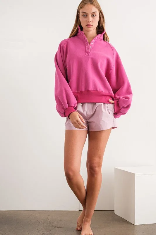 Piper Snap Collared Sweatshirt