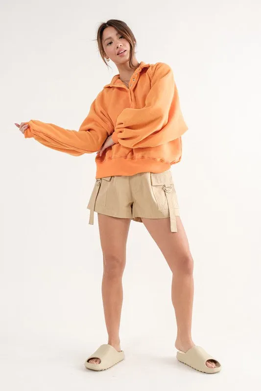 Piper Snap Collared Sweatshirt