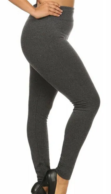 Plus Size - (2 Pack) Fleece Lined Buttery Soft Leggings