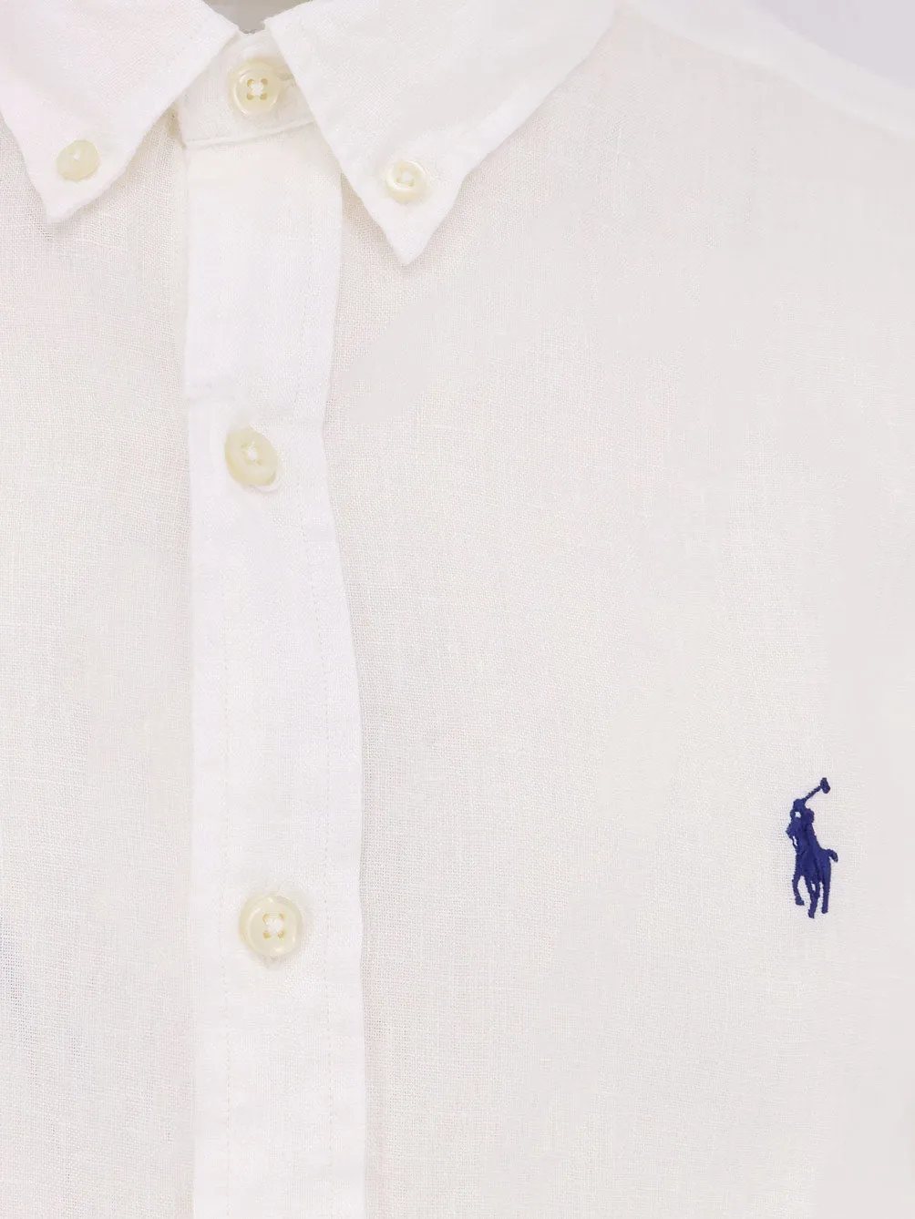 Polo Ralph Lauren Linen Shirt With Logo Embroidery