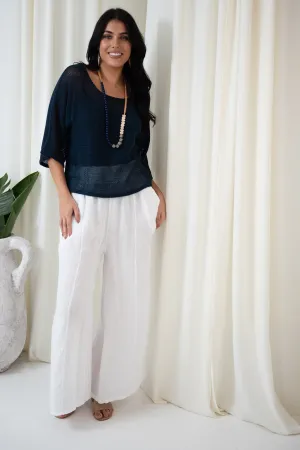 Portofino Mesh Top Set | Navy