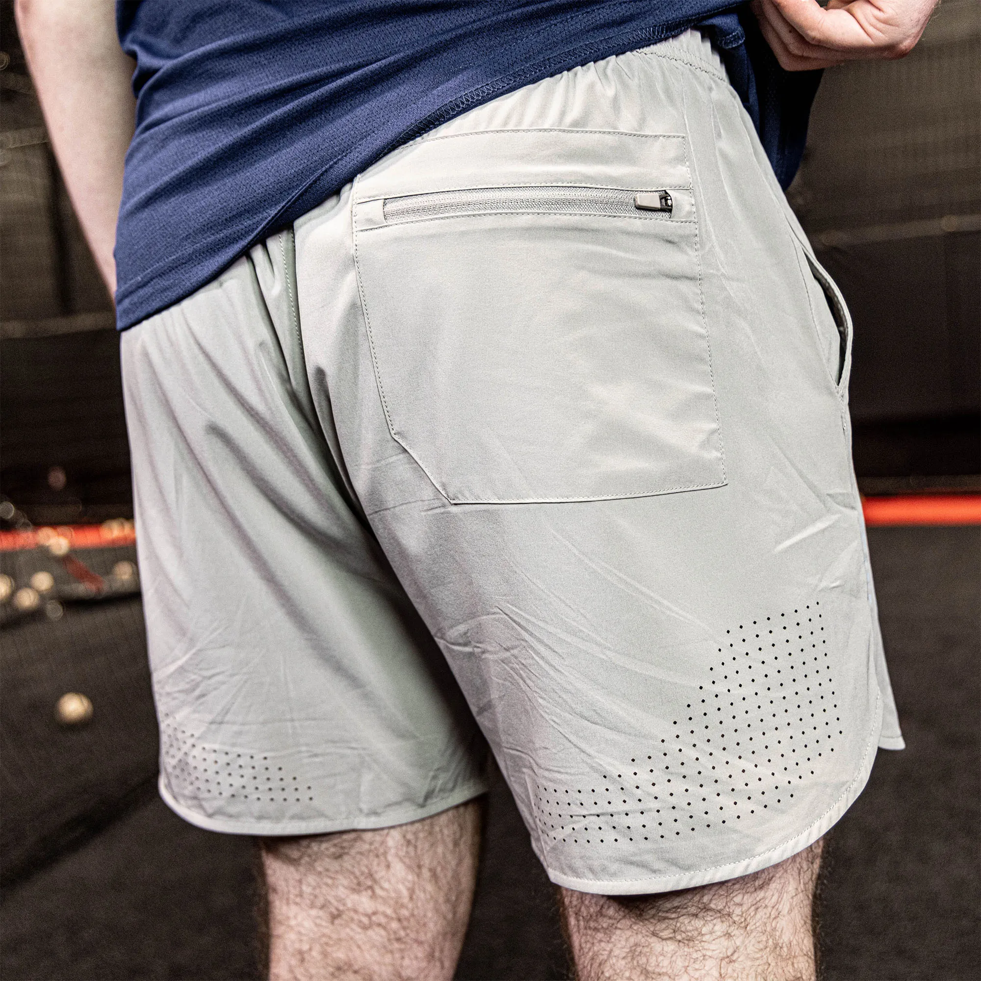 Pro Series Shorts - Gray/Light Blue