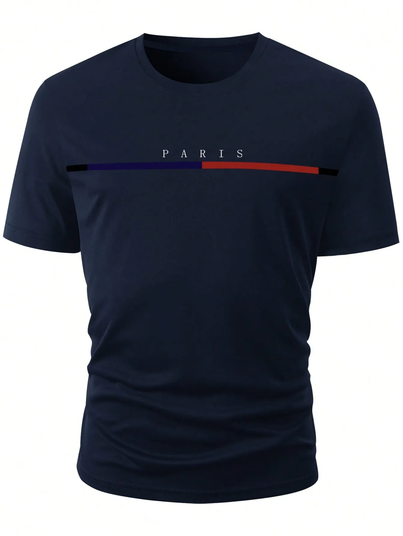 QA Homme Men Letter Graphic Tee