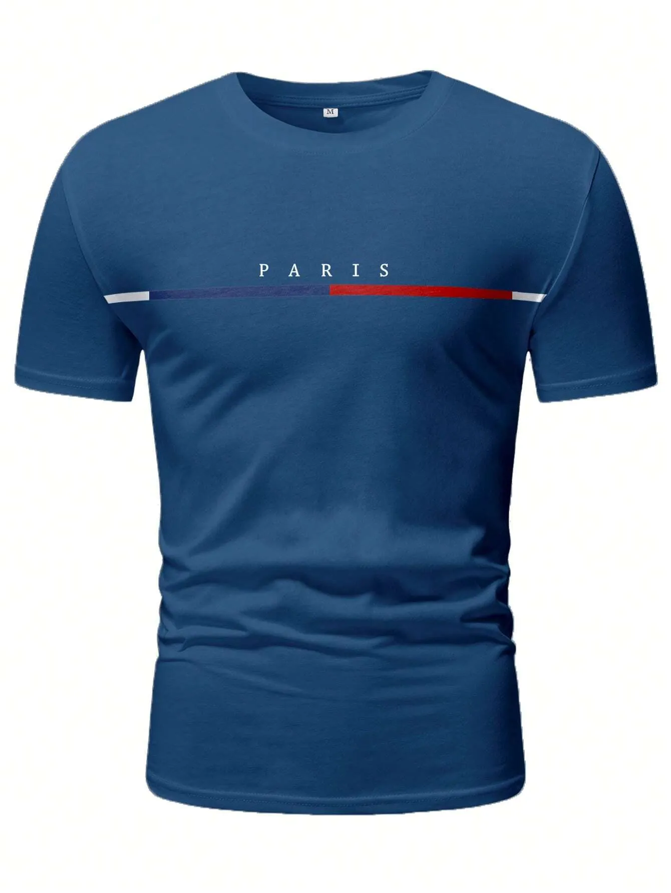 QA Homme Men Letter Graphic Tee