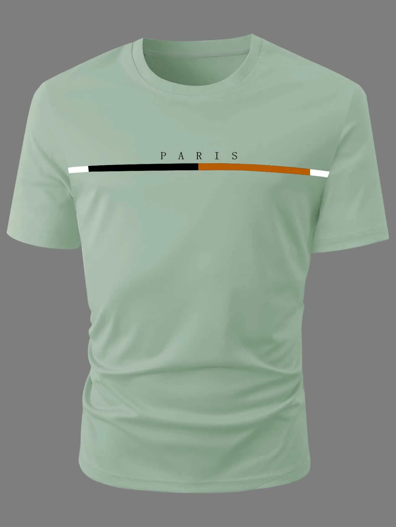 QA Homme Men Letter Graphic Tee