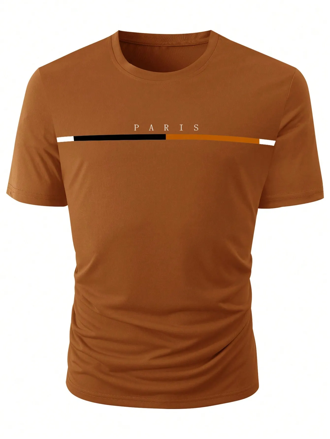 QA Homme Men Letter Graphic Tee