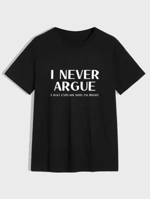 QA Homme Men Slogan Graphic Tee