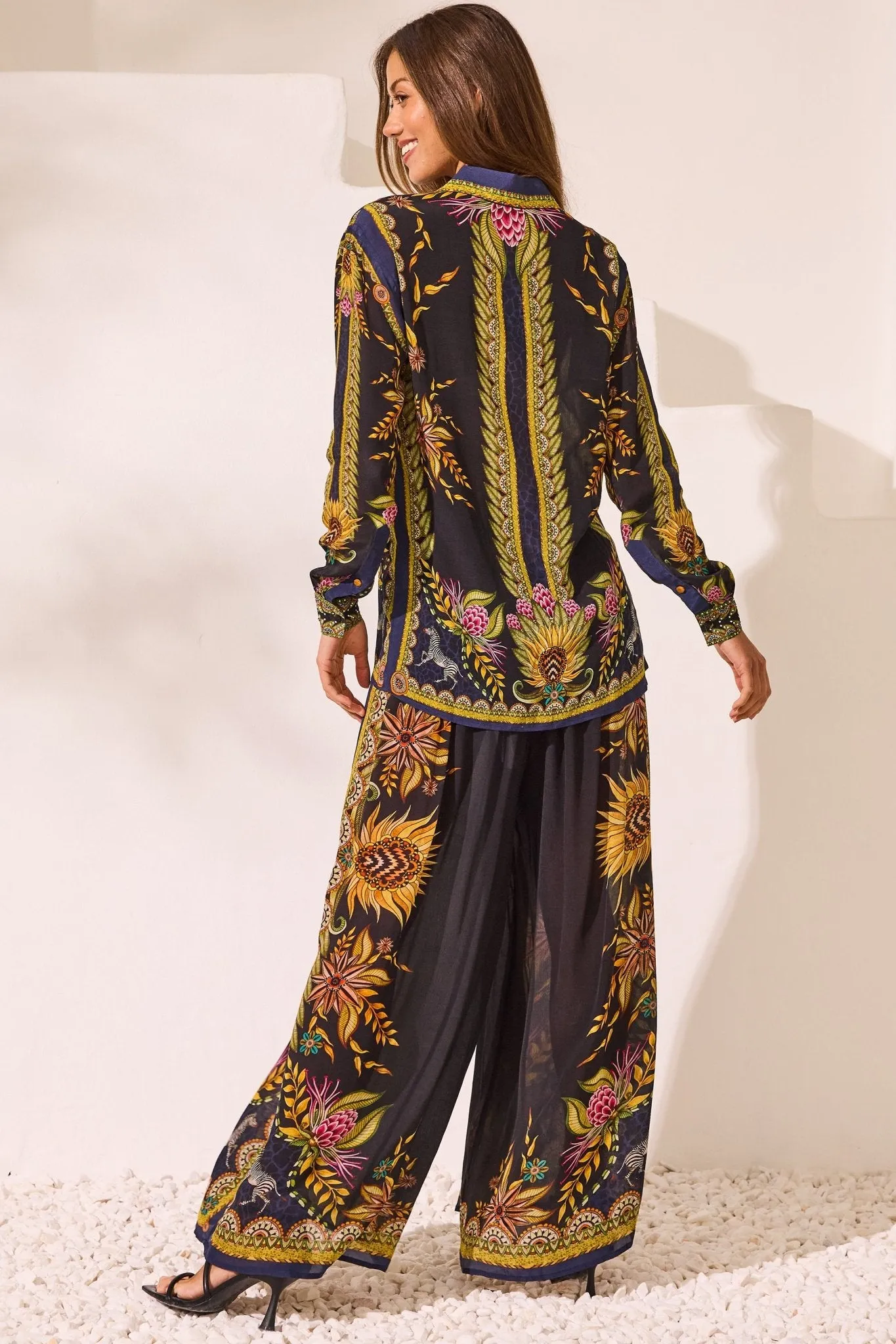 Queen Of Savannah Shirred Pants