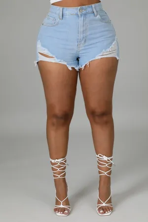 Rae Distressed Shorts
