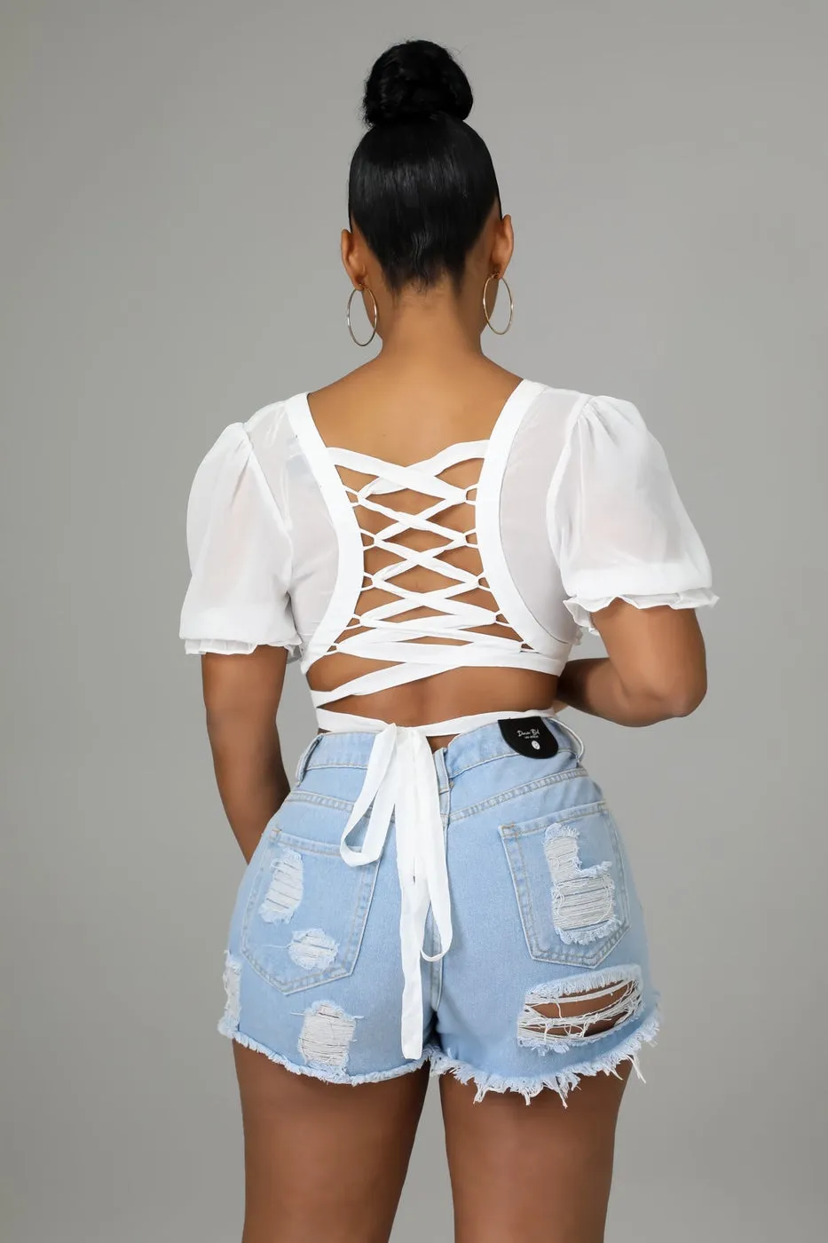 Rae Distressed Shorts