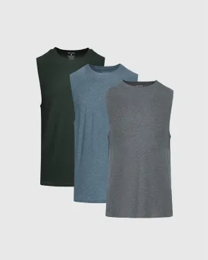 Rainforest Active Muscle Tee 3-Pack