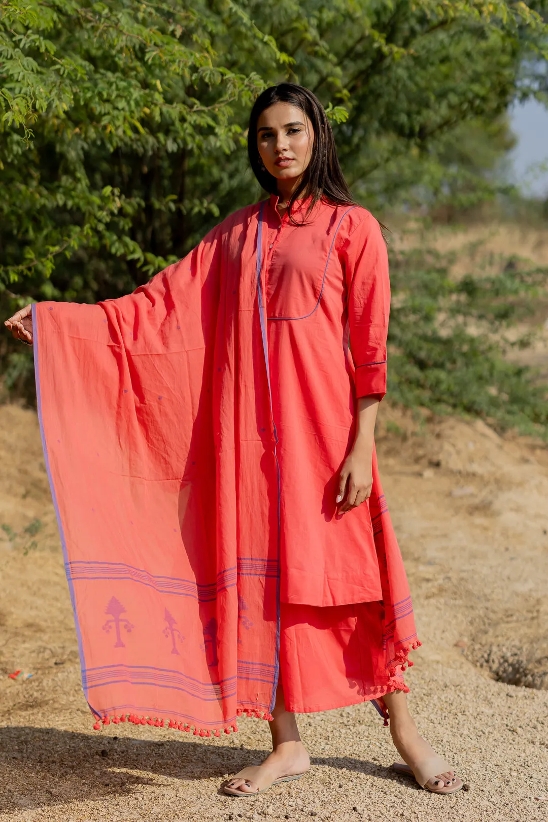 Raspberry Pink Kurta Set