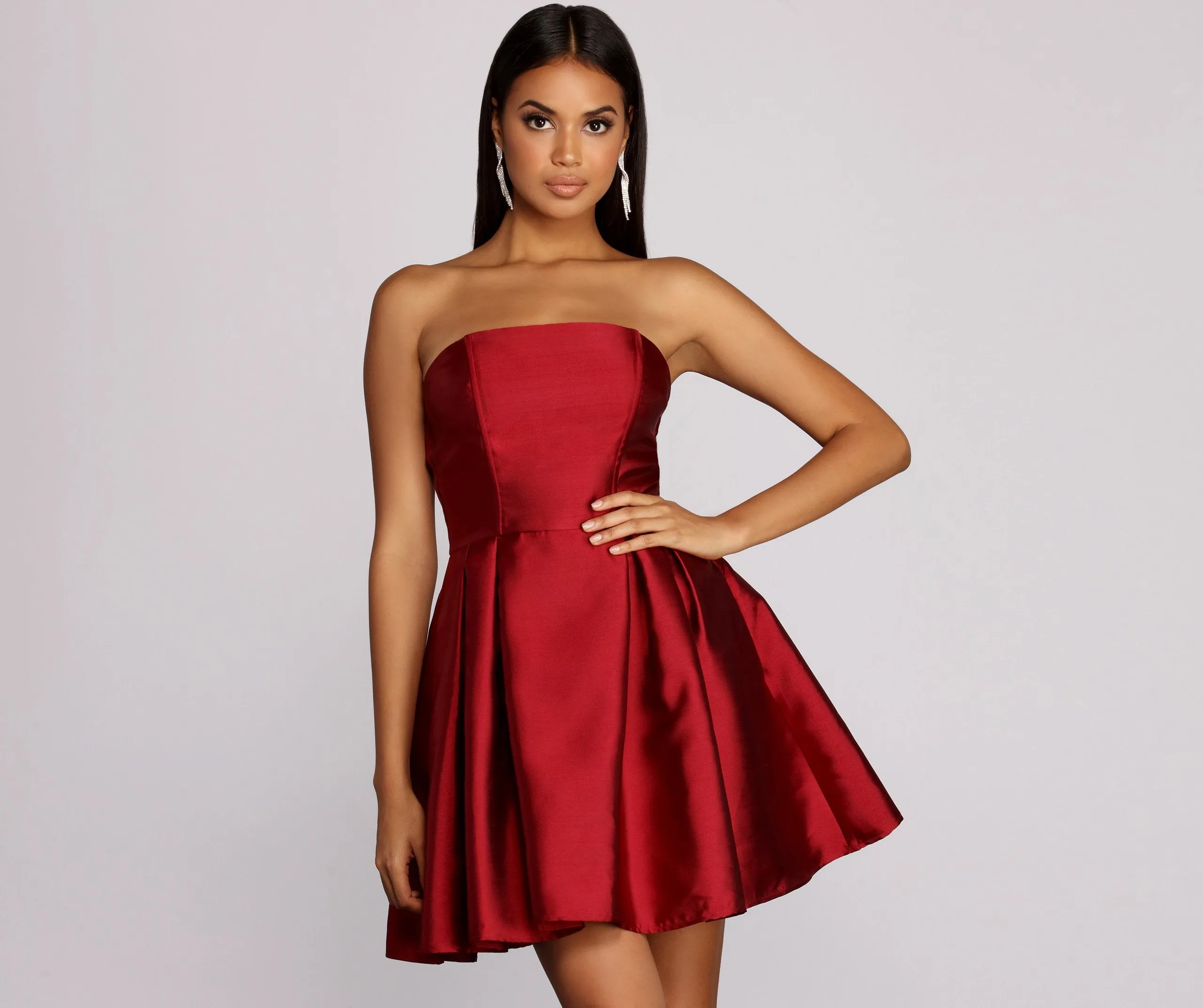 Rebecca Party Stylish Pleated Dress