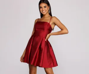 Rebecca Party Stylish Pleated Dress